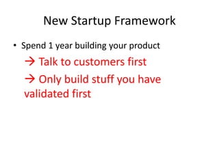 Lean Startup Experiences
