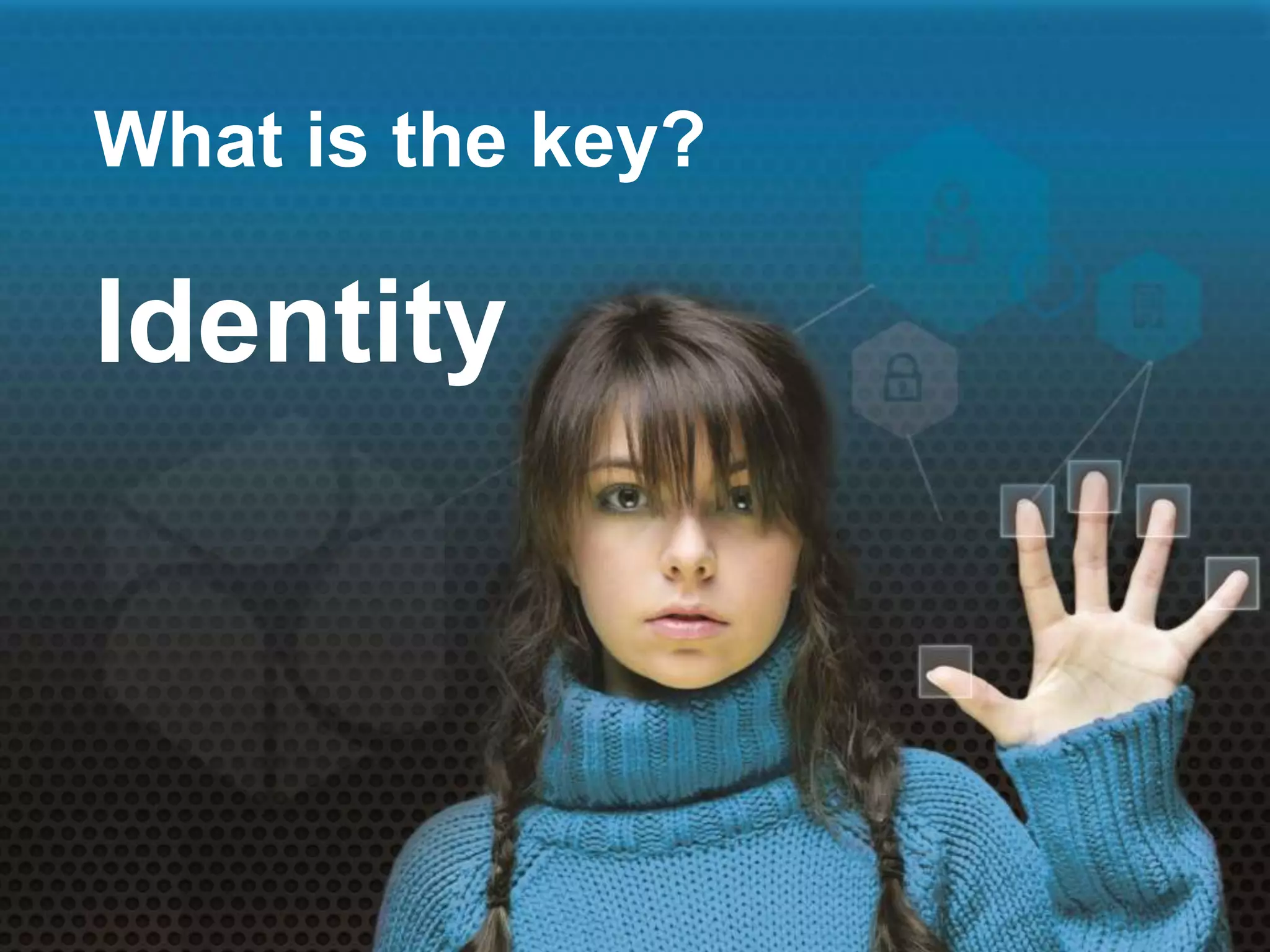 What is the key?
Identity
 