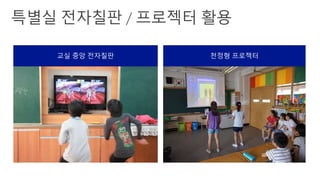 천정형 프로젝터교실 중앙 ѫ칠판
 