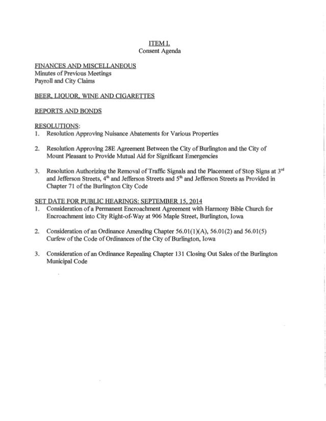 Iowa City City Council Packet Iowa City City Council Packet