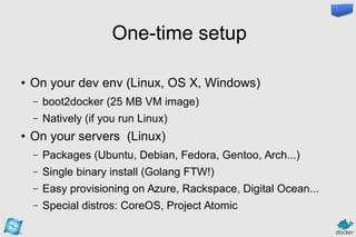 Introduction to Docker and deployment and Azure