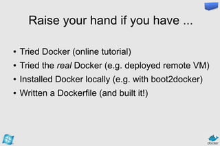 Introduction to Docker and deployment and Azure
