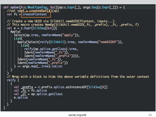 Weaving Dataflows with Silk 
l s 
xerial.org/silk24 
 