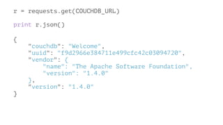 Apache CouchDB Presentation @ Sept. 2104 GTALUG Meeting | PDF