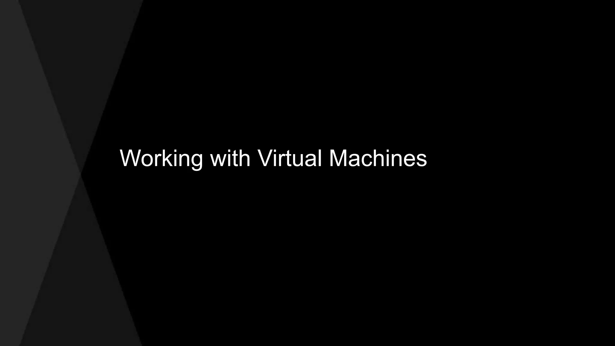 Users, Domains & Service Offerings 
Demo 
 