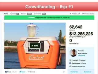 Crowdfunding – Bsp #1 
 