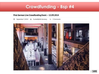 Crowdfunding - Bsp #4 
 