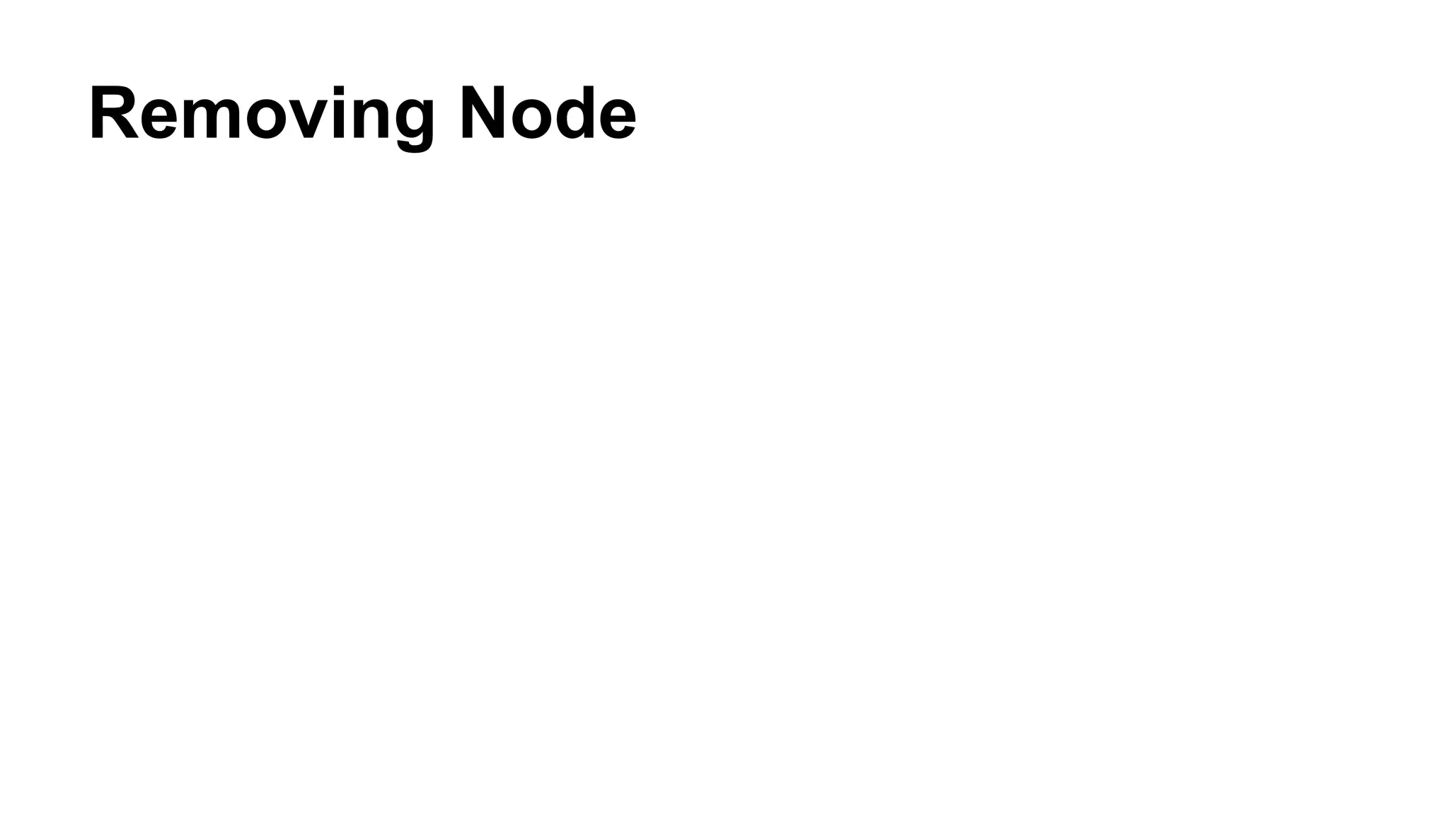 Removing Node 
 