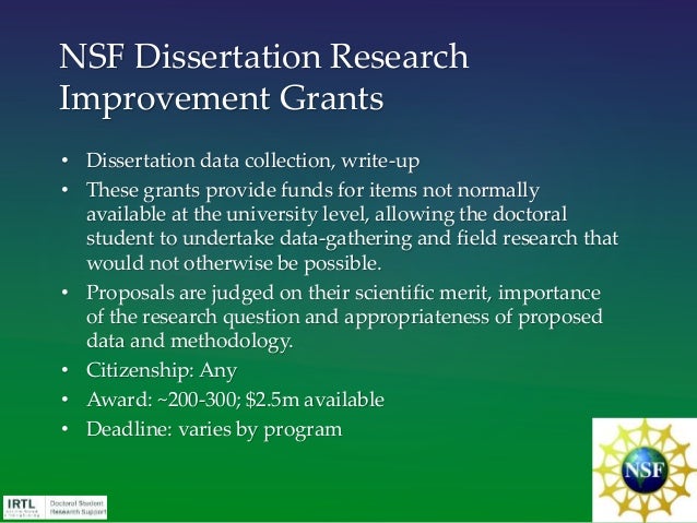 nsf dissertation improvement grant 2014 15 part1 introduction to grants fellowships nsf dissertation improvement grant 2014 15 part1 introduction to grants fellowships