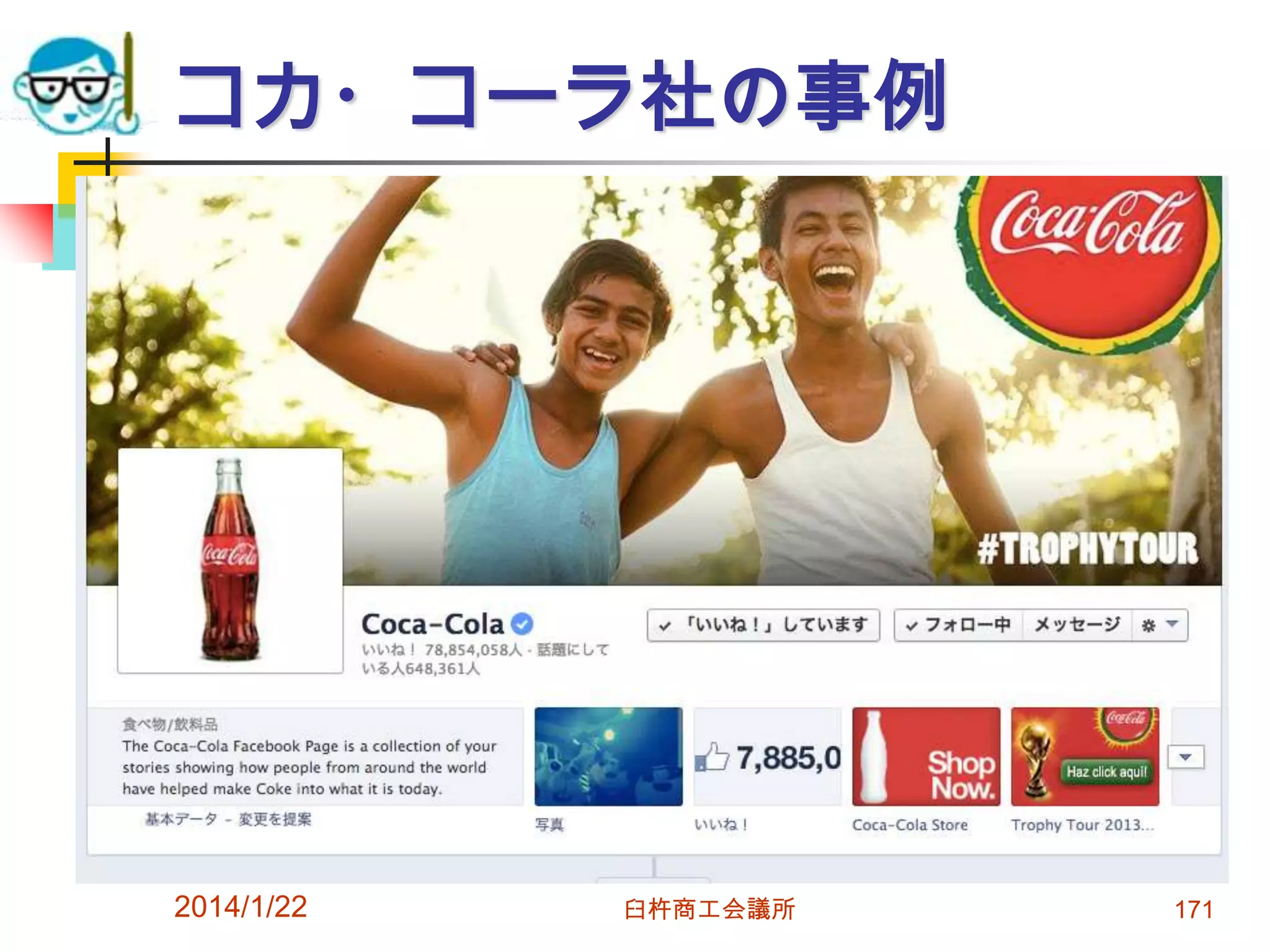 コカ・コーラ社の事例

2014/1/22

臼杵商工会議所

171

 