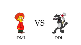 VS 
DML 
DDL  
