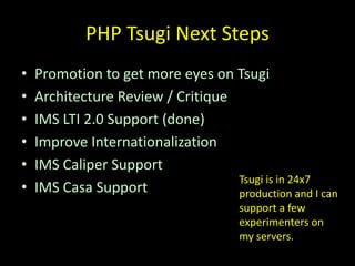 Tsugi Workshop @ Notre Dame | PPTX