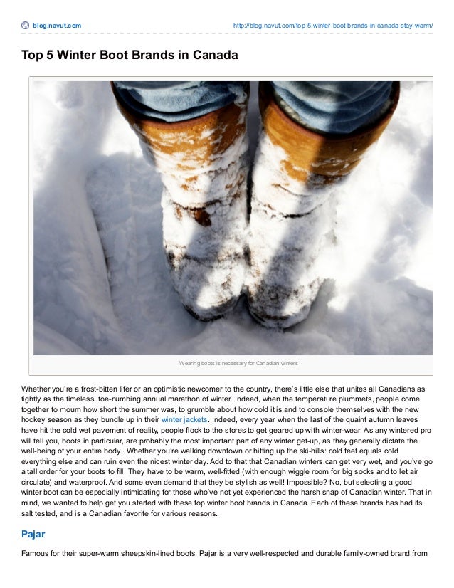canadian boot companies