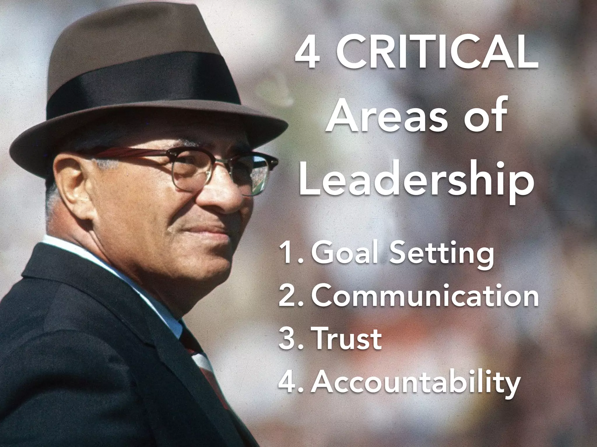 4 CRITICAL 
Areas of 
Leadership 
1. Goal Setting 
2. Communication 
3. Trust 
4. Accountability 
larry@rocketmatter.com / @larryport 
 
