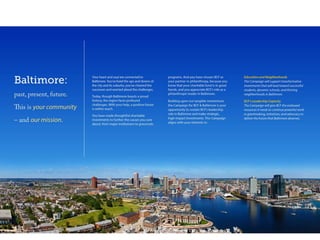 Baltimore Community Foundation Endowment Campaign