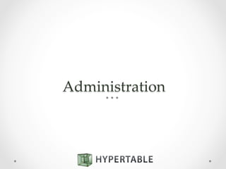 Administration	
 