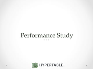 Performance  Study	
 