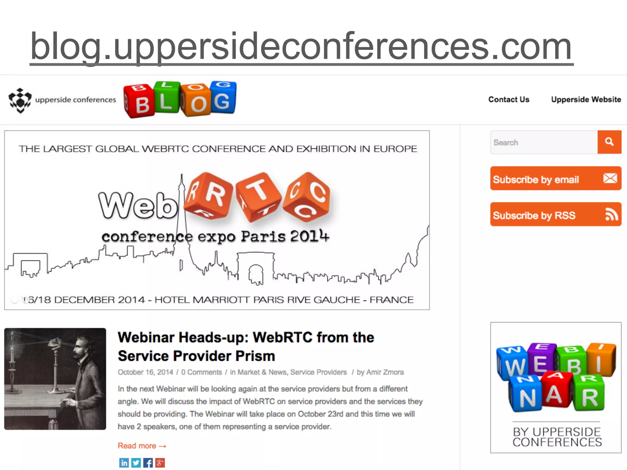 blog.uppersideconferences.com 
 
