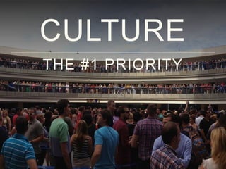 CULTURE 
THE #1 PRIORITY 
 