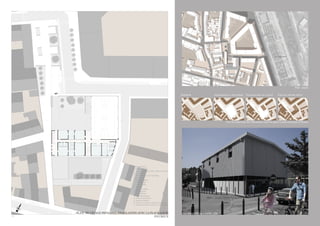 REALISE PAR UN PRODUIT AUTODESK A BUT EDUCATIFREALISE PAR UN PRODUIT AUTODESK A BUT EDUCATIF 
REALISE PAR UN PRODUIT AUTODESK A BUT EDUCATIFREALISE PAR UN PRODUIT AUTODESK A BUT EDUCATIF 
REALISE PAR UN PRODUIT AUTODESK A BUT EDUCATIF 
REALISE PAR UN PRODUIT AUTODESK A BUT EDUCATIF 
Plan Plan masse 
Masse 1:1000 
Plan Masse 1:1000 
Mettre en avant certains espaces Les salles de classes, entre deux cours 
Limites Agrandissement de la traverse 
Emprise Agrandir la traverse Espaces mis en avant L’école entre deux 
Limites Agrandissement de la traverse 
Limites Agrandissement de la traverse 
Vers la recherche de l’harmonie entre la place et l’école 
1. Cours primaire 
2. Salle polyvalente 
3. Accueil des enfants avant et après les heures 
de classes/atelier 
4. Salle de lecture et de visionnage 
5. Bibliothèque 
6. Sanitaires enfants 
7. Salle à manger 
8. Local poubelle 
9. Vestiaires 
10. Cuisine satellite 
11. Conciergerie 
12. Salle d’attente 
13. Salle informatique 
14. Salle des professeurs 
15. Sanitaires adultes 
16. Bureau du directeur de l’école maternelle 
17. Bureau du directeur de l’école élémentaire 
1. Cours primaire 
2. Salle polyvalente 
3. Accueil des enfants avant et après 
les heures de classes/atelier 
4. de lecture et de visionnage 
5. Bibliothèque 
6. Sanitaires enfants 
7. Salle à manger 
8. Local poubelle 
9. Vestiaires 
10. Cuisine satellite 
11. Conciergerie 
12. Salle d’attente 
13. Salle informatique 
14. Salle des professeurs 
15. Sanitaires adultes 
16. Bureau du directeur de l’école 
maternelle 
17. Bureau du directeur de l’école 
élémentaire 
Plan Masse 1:1000 
Mettre en avant certains espaces Les salles de classes, entre deux cours 
cours 
Vers la recherche de l’harmonie entre la place Louis Ducreux et l’école. 
Vers la recherche de l’harmonie entre la place et l’école 
1. Cours primaire 
2. Salle polyvalente 
3. Accueil des enfants avant et après 
les heures de classes/atelier 
4. de lecture et de visionnage 
5. Bibliothèque 
6. Sanitaires enfants 
7. à manger 
8. Local poubelle 
9. Vestiaires 
10. Cuisine satellite 
11. Conciergerie 
12. Salle d’attente 
13. Salle informatique 
14. Salle des professeurs 
15. Sanitaires adultes 
16. Bureau du directeur de l’école 
maternelle 
17. Bureau du directeur de l’école 
élémentaire 
Mettre en avant certains espaces Les salles de classes, entre deux cours 
Vers la recherche de l’harmonie entre la place et l’école 
1. Cours primaire 
2. Salle polyvalente 
3. Accueil des enfants avant et après 
les heures de classes/atelier 
4. Salle de lecture et de visionnage 
5. Bibliothèque 
6. Sanitaires enfants 
7. Salle à manger 
8. Local poubelle 
9. Vestiaires 
10. Cuisine satellite 
11. Conciergerie 
12. Salle d’attente 
13. Salle informatique 
14. Salle des professeurs 
15. Sanitaires adultes 
16. Bureau du directeur de l’école 
maternelle 
17. Bureau du directeur de l’école 
élémentaire 
Plan de l’étage principal, en relation avec la place Louis Ducreux 1:200 Vue de l’école depuis la rue Charles Allé 
1. 
1. 
1. 
3. 
3. 
3. 
6. 
3. 
6. 
4. 
4. 
4. 
4. 
8. 
9. 
8. 
9. 
5. 
5. 
6. 
8. 
9. 
5. 
5. 
7. 10. 
7. 
7. 10. 
7. 
2. 
2. 
2. 
2. 
11. 12. 
11. 12. 
11. 12. 
13. 14. 
13. 14. 
15. 
15. 
16. 
15. 
16. 
17. 
15. 
17. 
REALISE PAR UN PRODUIT AUTODESK A BUT EDUCATIF 
REALISE PAR UN PRODUIT AUTODESK A BUT EDUCATIF 
REALISE PAR UN PRODUIT AUTODESK A BUT EDUCATIF 
REALISE PAR UN PRODUIT AUTODESK A BUT EDUCATIF 
Plan de l’étage principal, en relation avec la place Louis Ducreux 1:200 Vue de l’école depuis la rue Charles Allé 
6. 
8. 
9. 
7. 10. 
7. 
11. 12. 
13. 14. 
16. 
17. 
REALISE PAR UN PRODUIT AUTODESK A BUT EDUCATIF 
REALISE PAR UN PRODUIT AUTODESK A BUT EDUCATIF 
PLAN DE L’ÉTAGE PRINCIPAL, EN RELATION AVEC LA PLACE LOUIS 
Vue depuis la rue Charles Allé 
Plan de l’étage principal, en relation avec la place Louis Ducreux 1:200 Vue de l’école depuis la rue Charles Allé 
7. 10. 
7. 
13. 14. 
16. 
17. 
DUCREUX 
1. 
15 
D3 «Formes, architecture, mileux» ensase 2013 une école... publique Zac Du rouet , marseille sophie Duchène 
D3 «Formes, architecture, mileux» ensase 2013 une école... publique Zac Du rouet , marseille sophie Duchène 
D3 «Formes, architecture, mileux» ensase 2013 une école... publique Zac Du rouet , marseille sophie Duchène 
 