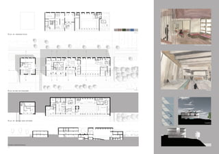 Plan du premier étage 
Plan du rez-de-chaussée 
Plan du niveau semi-enterré 
Entrée, accès aux étages 
Piscine 
Lumières 
Coupe longitudinale 
23 
 