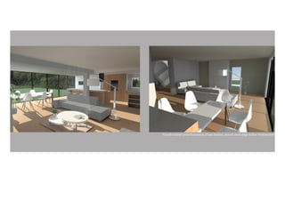 Visuels réalisés pour l’extension d’une maison, durant mon stage à Idea Architecture 
 