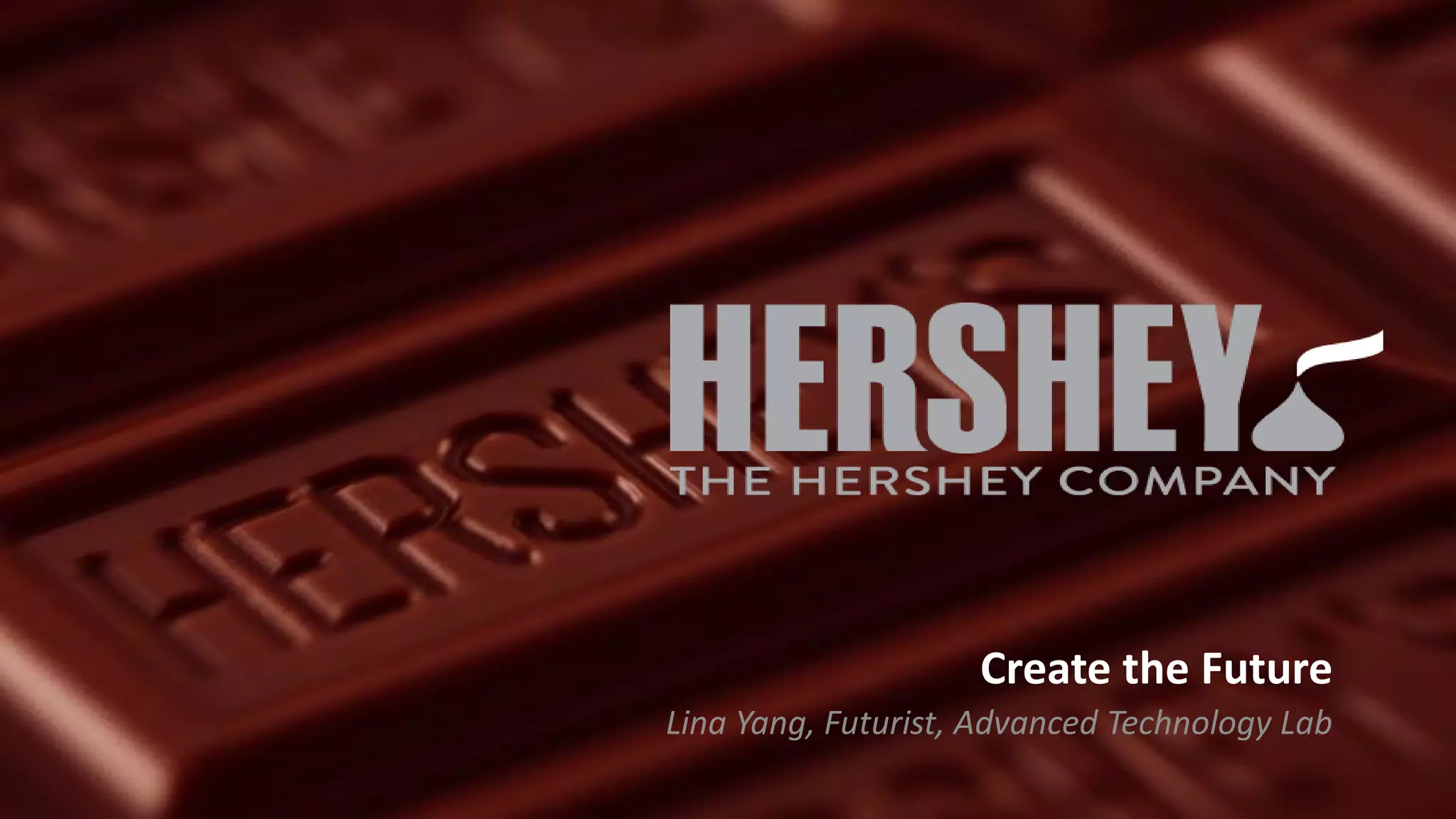 Create the Future
Lina Yang, Futurist, Advanced Technology Lab