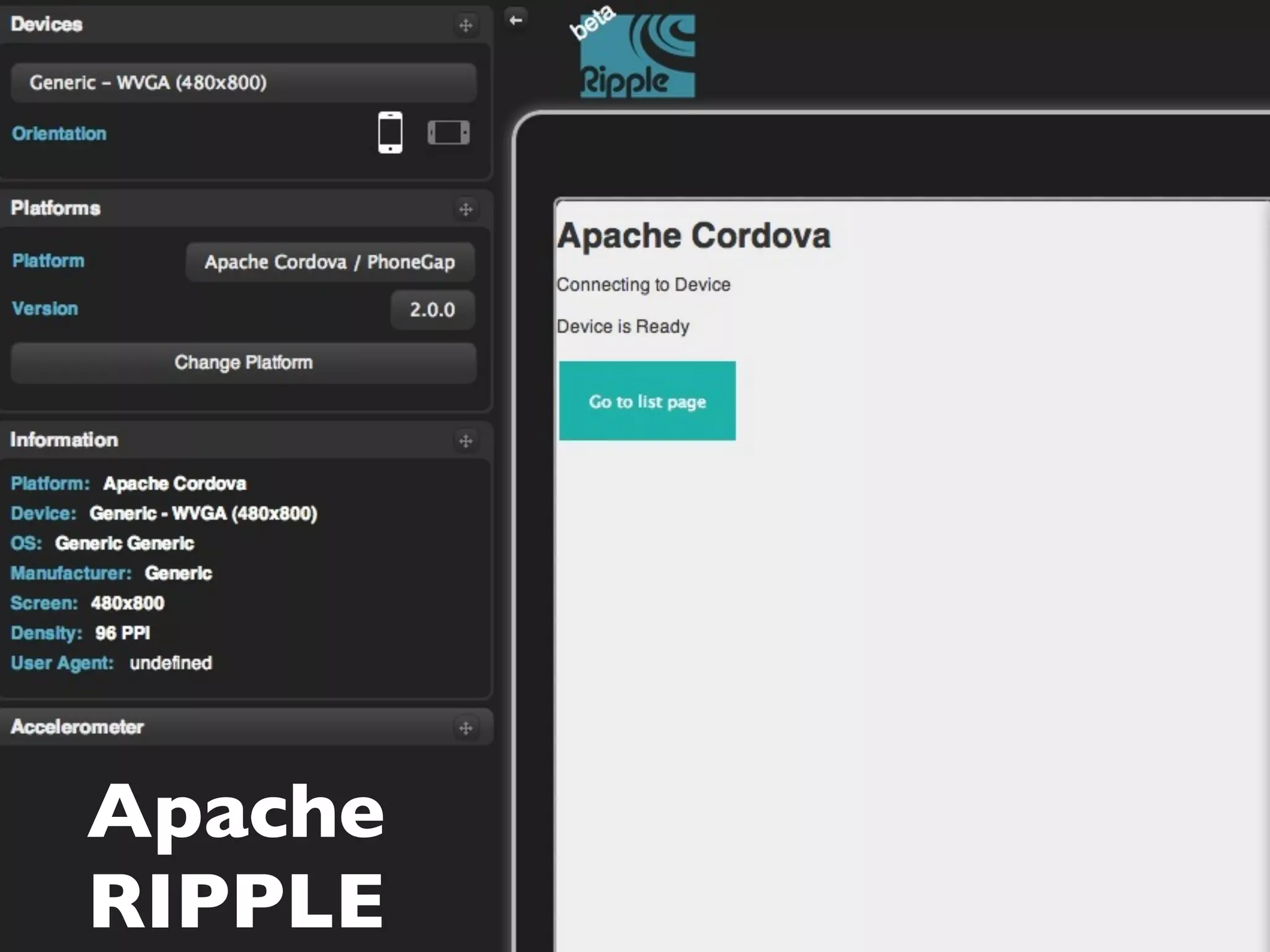 Apache 
RIPPLE 
 