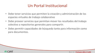 Espacios virtuales de trabajo colaborativo