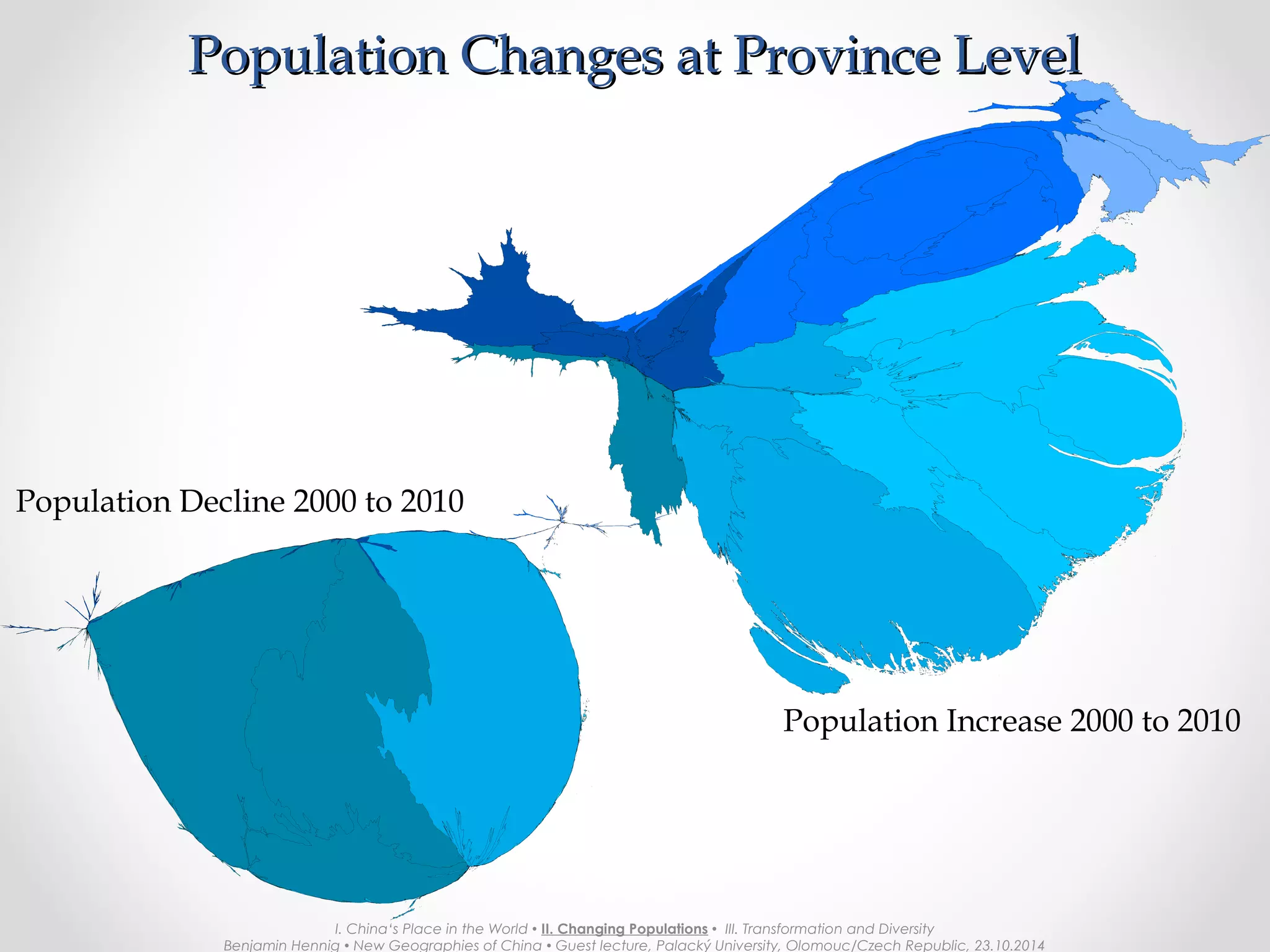 Elderly (2000)Elderly (2000)
I. China‘s Place in the World  II. Changing Populations  III. Transformation and Diversity
Benjamin Hennig  New Geographies of China  Guest lecture, Palacký University, Olomouc/Czech Republic, 23.10.2014
 