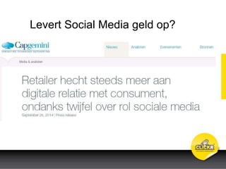 Levert Social Media geld op?
 