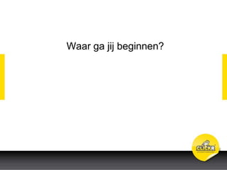 Waar ga jij beginnen?
 