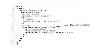 1K+ cache.delete 
 
