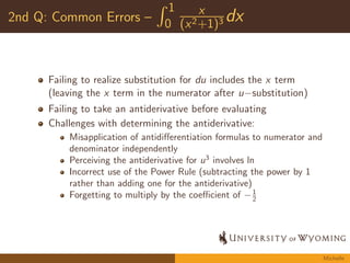 1st Q: Understandings and Procedures { 
R  
0 sin(5x)dx 
A de 