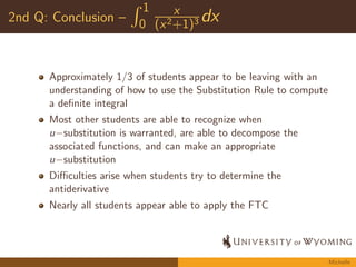 nite integral represents the area under the curve 
between two given xvalues (a and b). 
We often use a sum of the areas of rectangles to approximate 
the integral. 
This approximation is more accurate as we use rectangles with 
smaller widths 
The value of the integral is found by computing the limit as 
these widths go to zero, i.e., as the given segment along the 
xaxis is broken into more and more (an in 