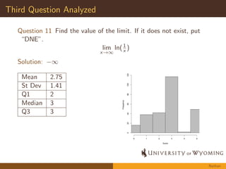 nite number) of 
subintervals. 
The width of each rectangle is given by (b  a)=n where n is 
the number of partitions and is represented by x. 
The height of each rectangle is found by evaluating the 
function at any point within each subinterval (x 
i ) 
Z b 
Thus, 
a 
f (x)dx = lim 
n!1 
Xn 
i=1 
f (x 
i )x 
Michelle 
 