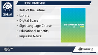 SOCIAL COMMITMENT
• Kids of the Future
• Library
• Digital Space
• Sign Language Course
• Educational Benefits
• Impulsor News
COMPANY
 