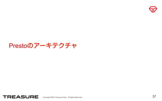 Prestoのアーキテクチャ 
Copyright ©2014 Treasure Data. All Rights Reserved. 
37 
 