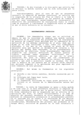 Auto conductores paralización del plan
