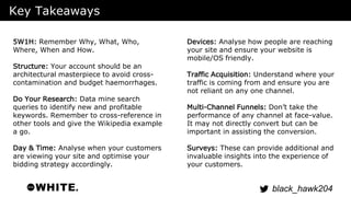black_hawk204 
Key Takeaways 
5W1H: Remember Why, What, Who, 
Where, When and How. 
Structure: Your account should be an 
...