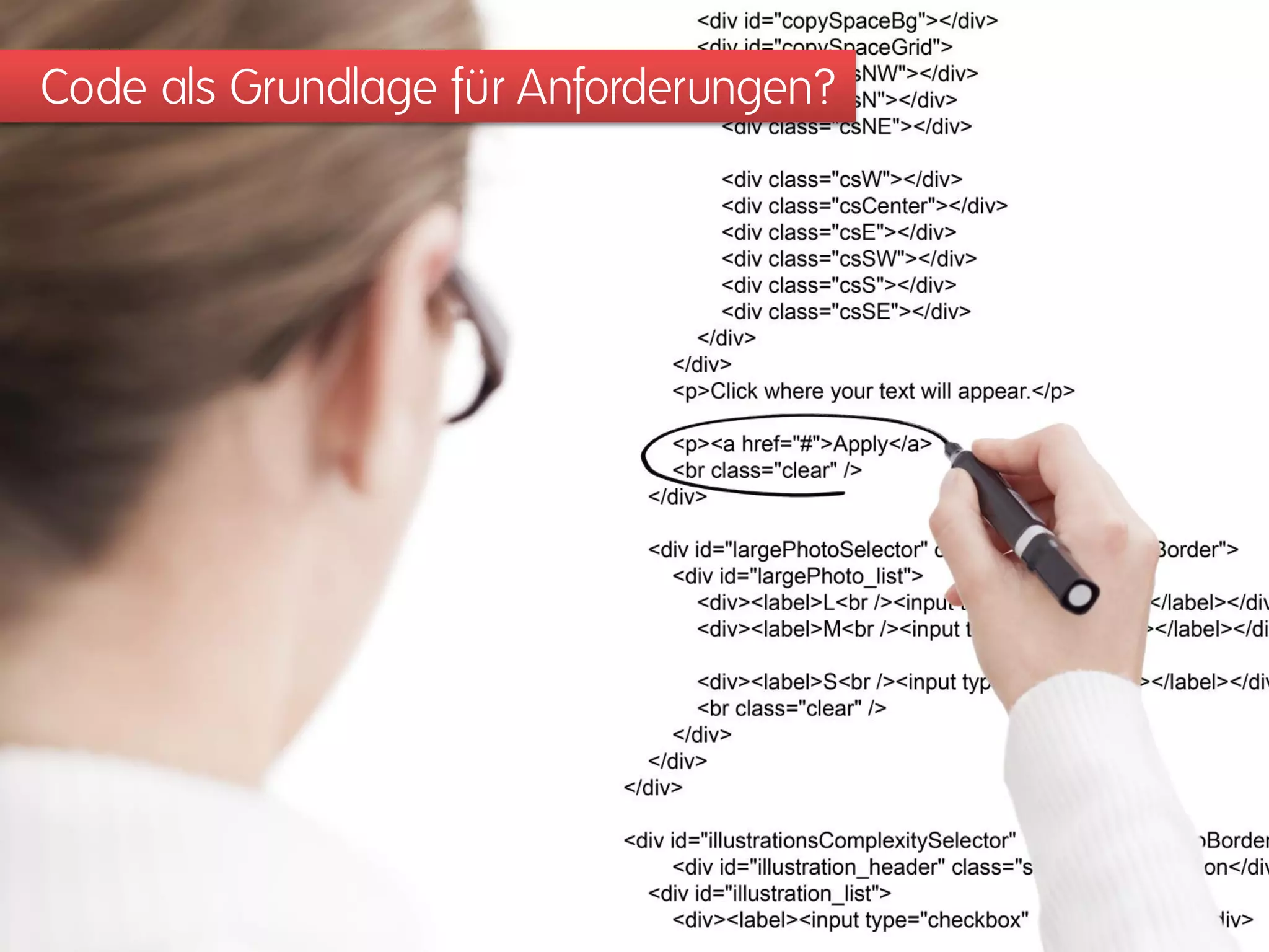 Code als Grundlage für Anforderungen?  