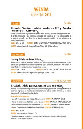 Agenda Actividades Noviembre 2014