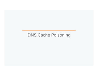 DNS Cache Poisoning 
 