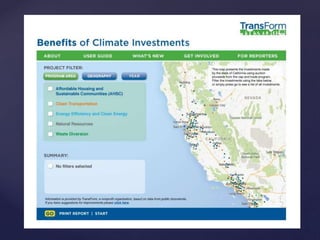 Climate Benefits for California