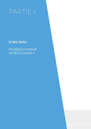 LE BIG DATA :
POURQUOI PARLER
DE RÉVOLUTION ?
PARTIE I
 