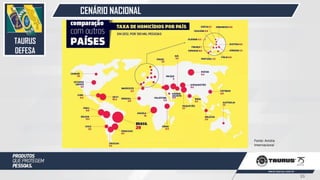 CENÁRIO NACIONAL
Fonte: Anistia
Internacional
TAURUS
DEFESA
33
 