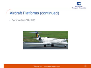 Telexca, Inc. http://www.telexca.com
Aircraft Platforms (continued)
26
• Bombardier CRJ 700
 