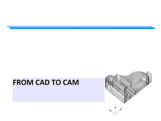 FROM CAD TO CAM
 