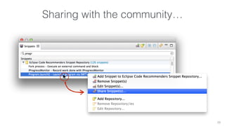 Sharing with the community… 
23 
 