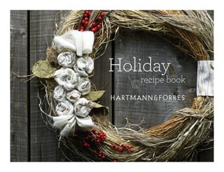 Holiday
recipe book
 